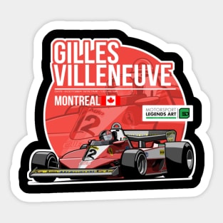 Gilles Villeneuve 1978 Montreal Sticker